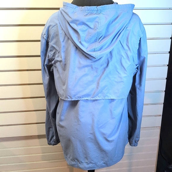 Coolibar Blue 1/4 Snap Hoodie Sun Protection Vented Long Sleeve Size Small - Picture 6 of 11